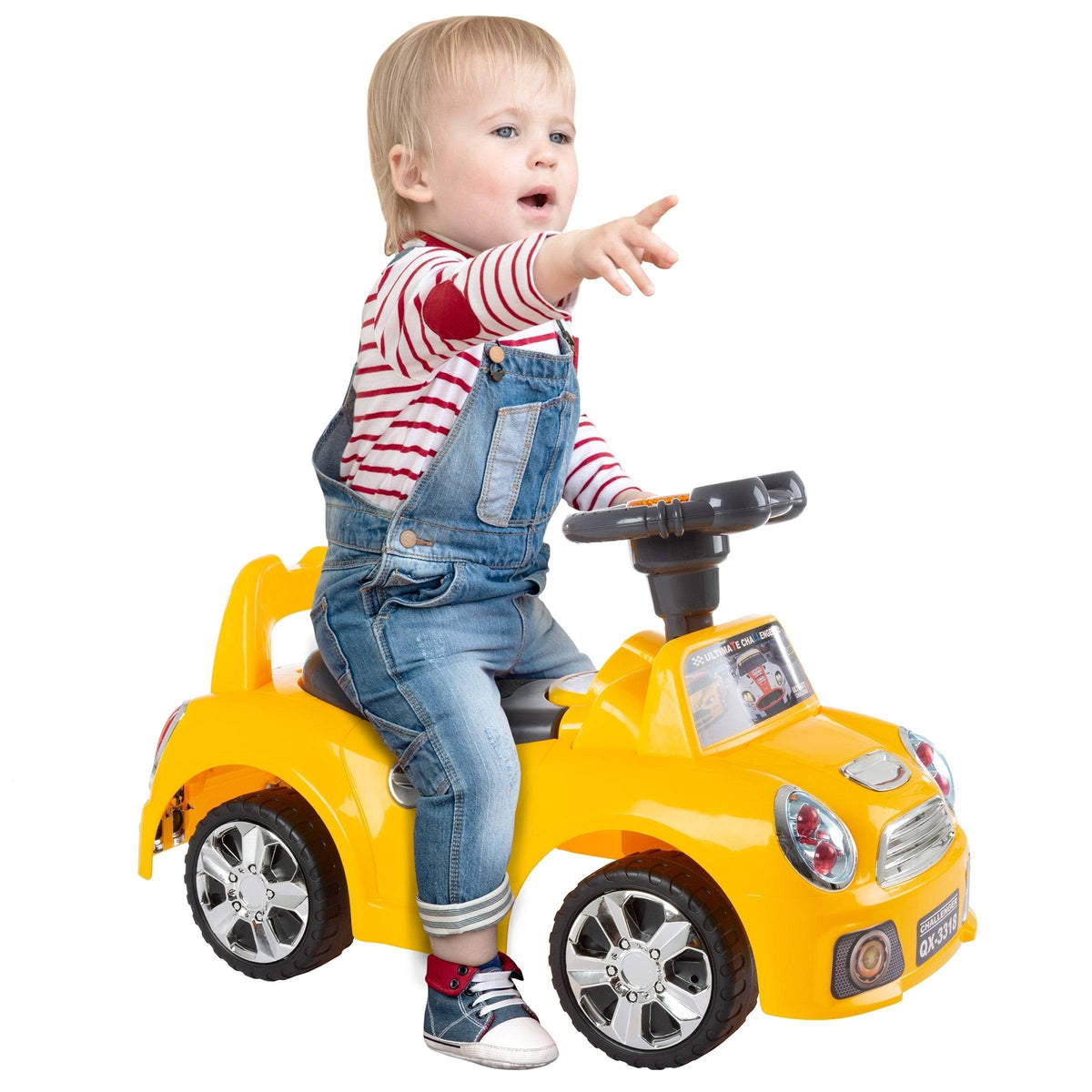 Yellow Ride-On Walking Car Toy M3008
