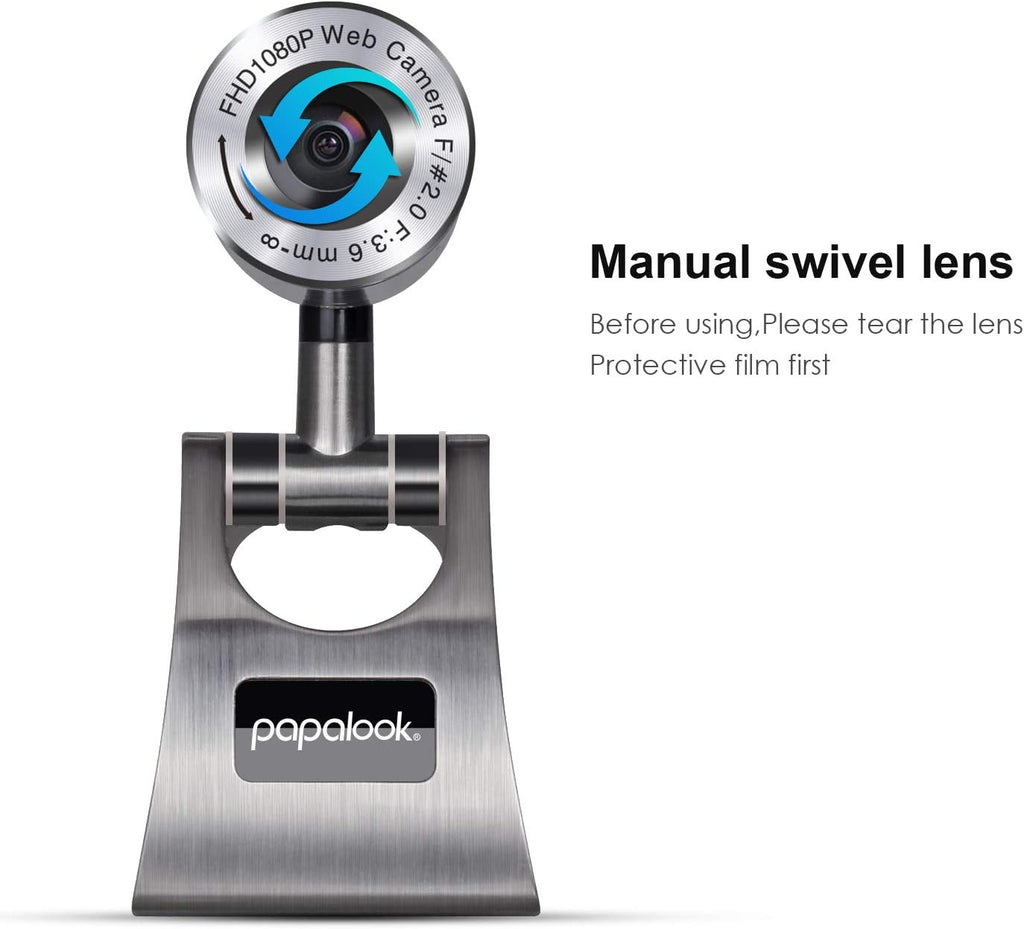 Full HD 1080P Webcam with Built-in Mic J38074