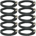 10 Pack 25 ft XLR Male Female Microphone Audio Cable M9246