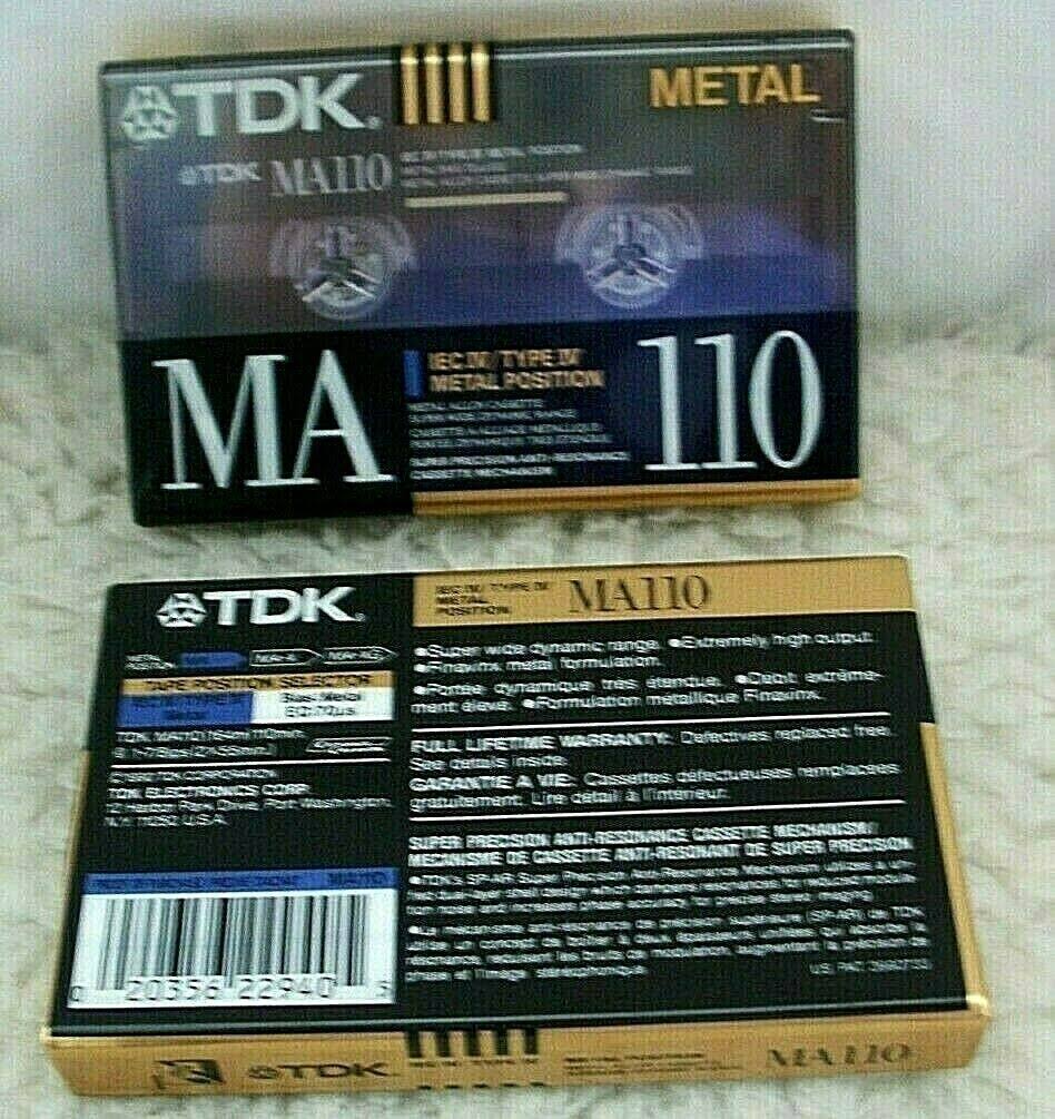 Metal Alloy Cassette Audio Type IV Metal Sealed Tape X886785