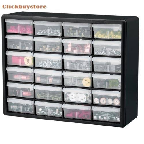 24 Drawer Plastic Parts Storage Cabinet T857