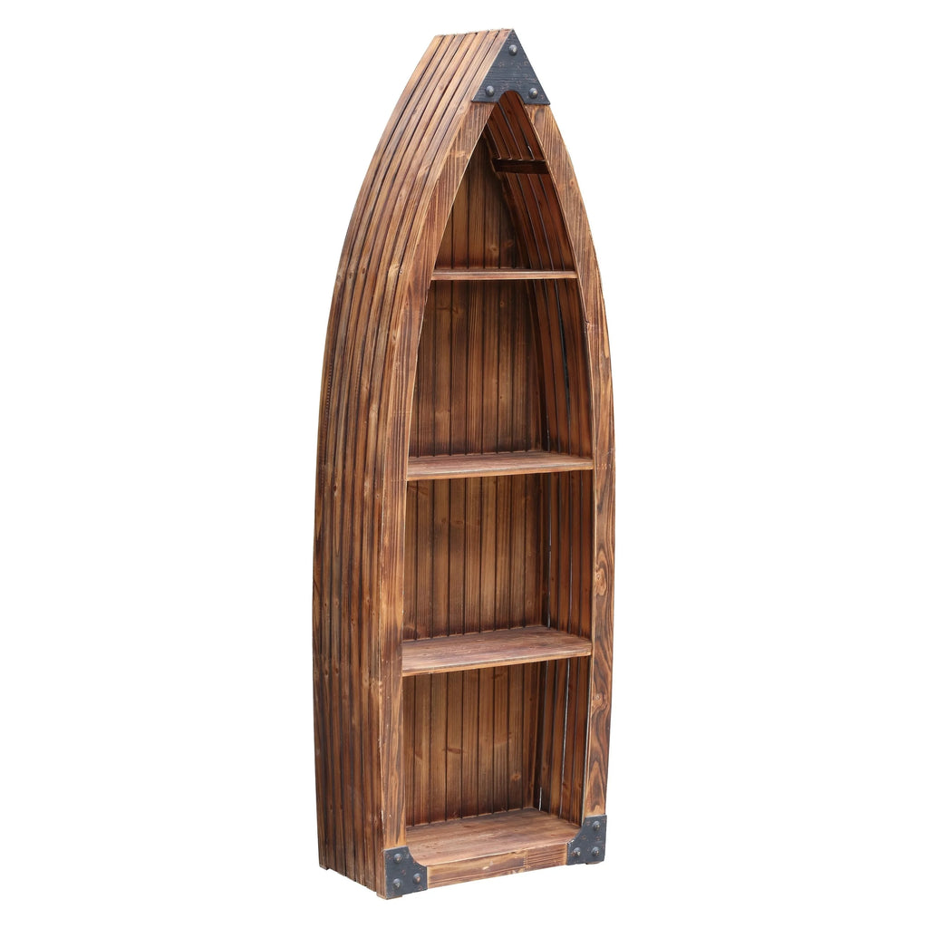 Rustic Wood 3 Shelf Bookcase A88257