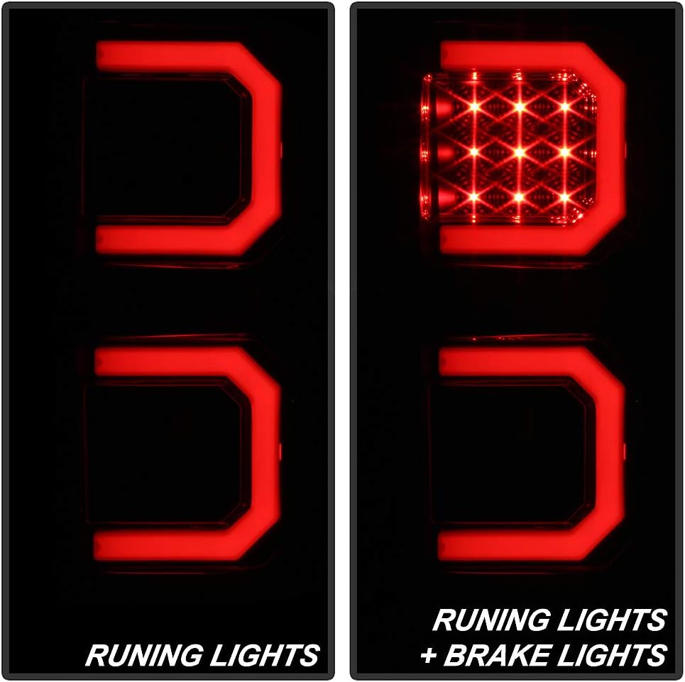 Black Smoke LED Tail Lights for Toyota Tundra Y867050