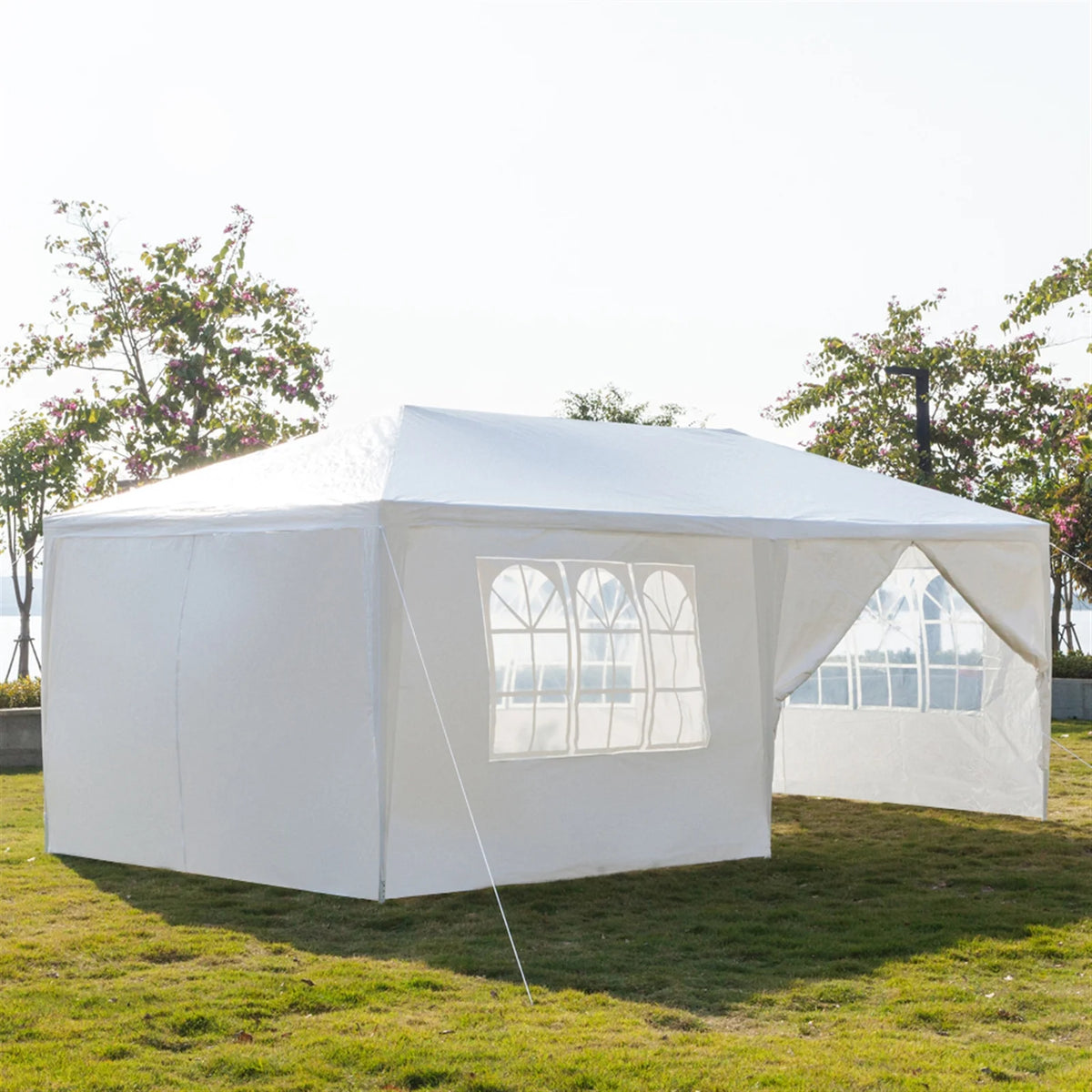 10'x20' Waterproof Outdoor Party Tent with 4 Removable Sidewall and 2 Door R66228