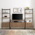 3-Piece Ladder Storage Entertainment Wall - Mocha N32888