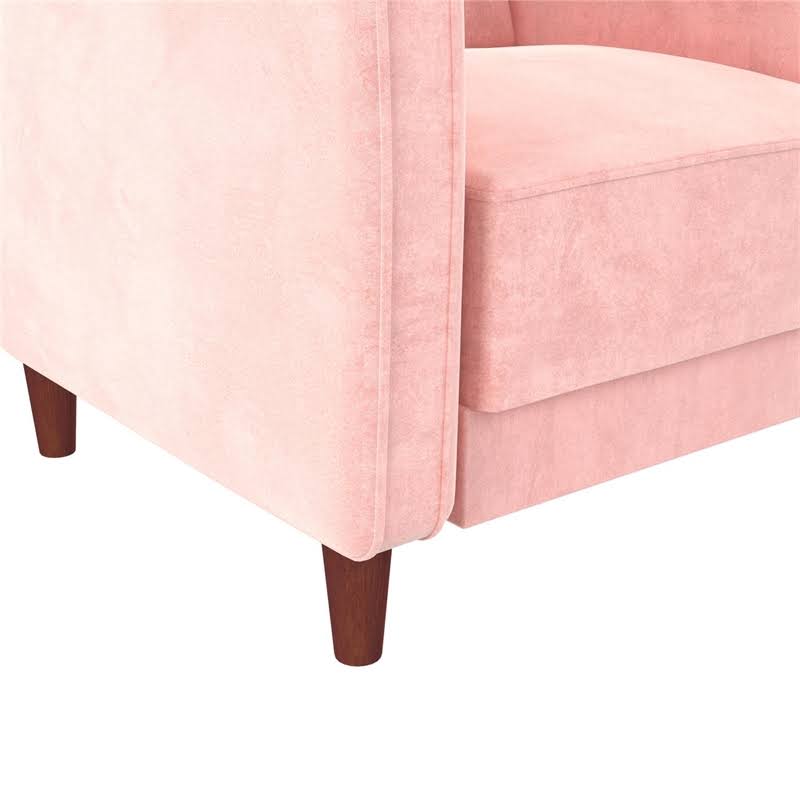 Pink Velvet Tufted Accent Chair K7835