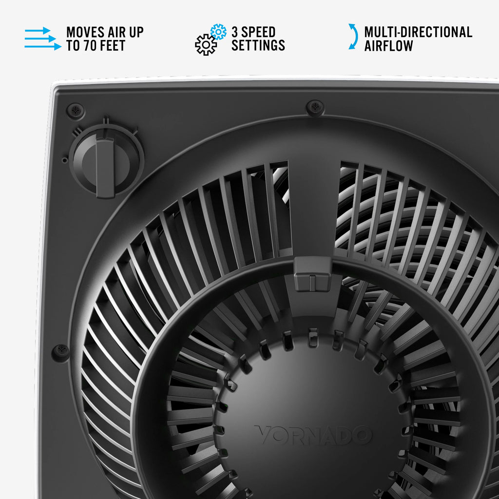Black Medium Panel Floor Fan M974900
