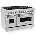 7 Burner Double Oven Dual Fuel Range in Stainless Steel N9729