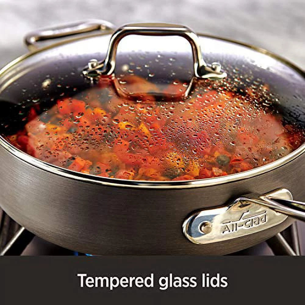 Hard Anodized Nonstick 2 Piece Fry Pan and Saute Pan Set R771