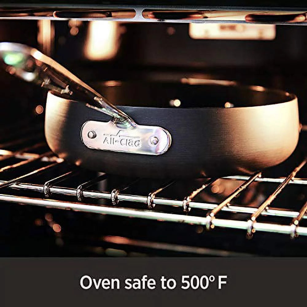 Hard Anodized Nonstick 2 Piece Fry Pan and Saute Pan Set R771