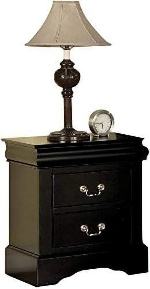 Small Wooden Nightstand with 2 Drawers B71610
