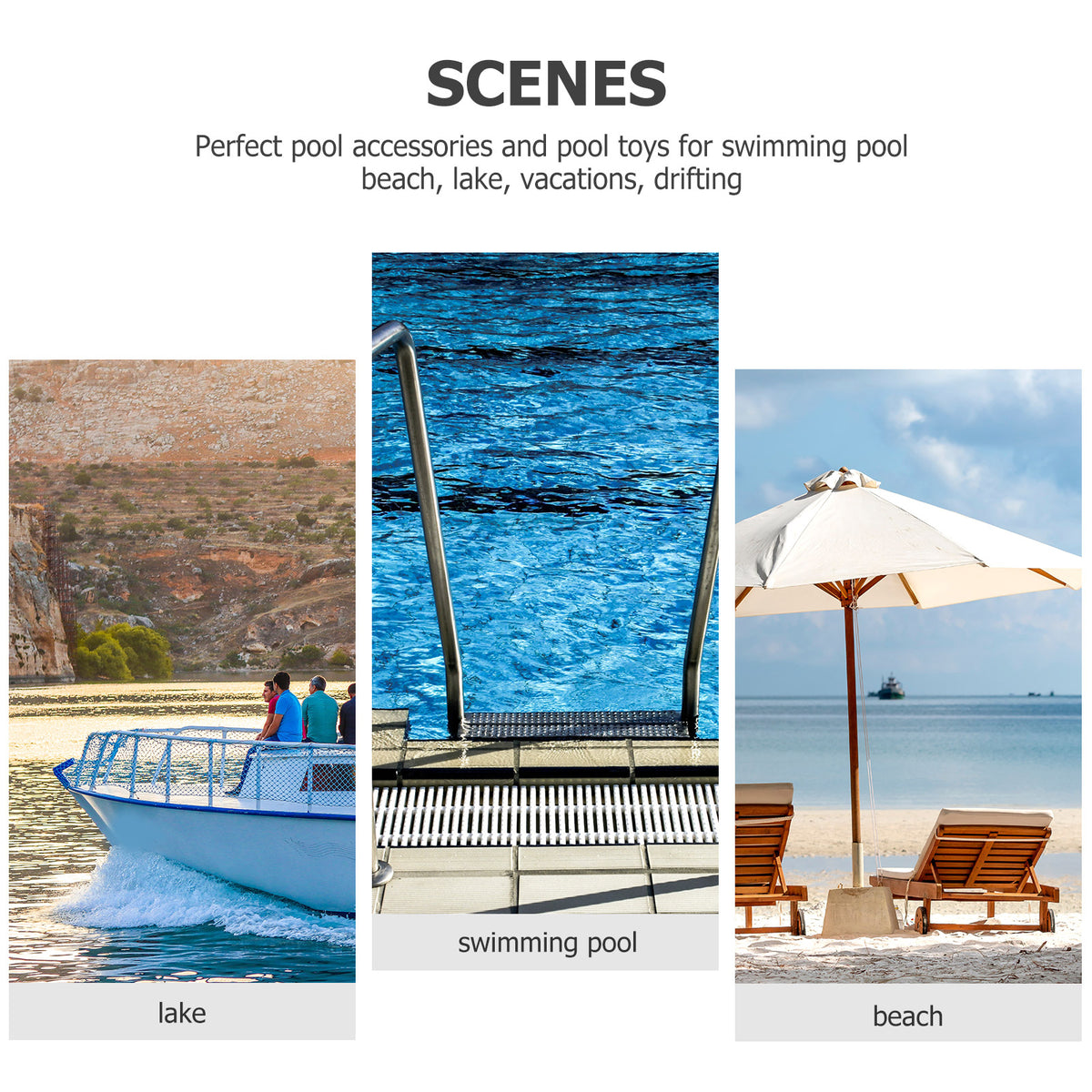 4 Pcs Swimming Pool Mesh Chair Net Bag D171190