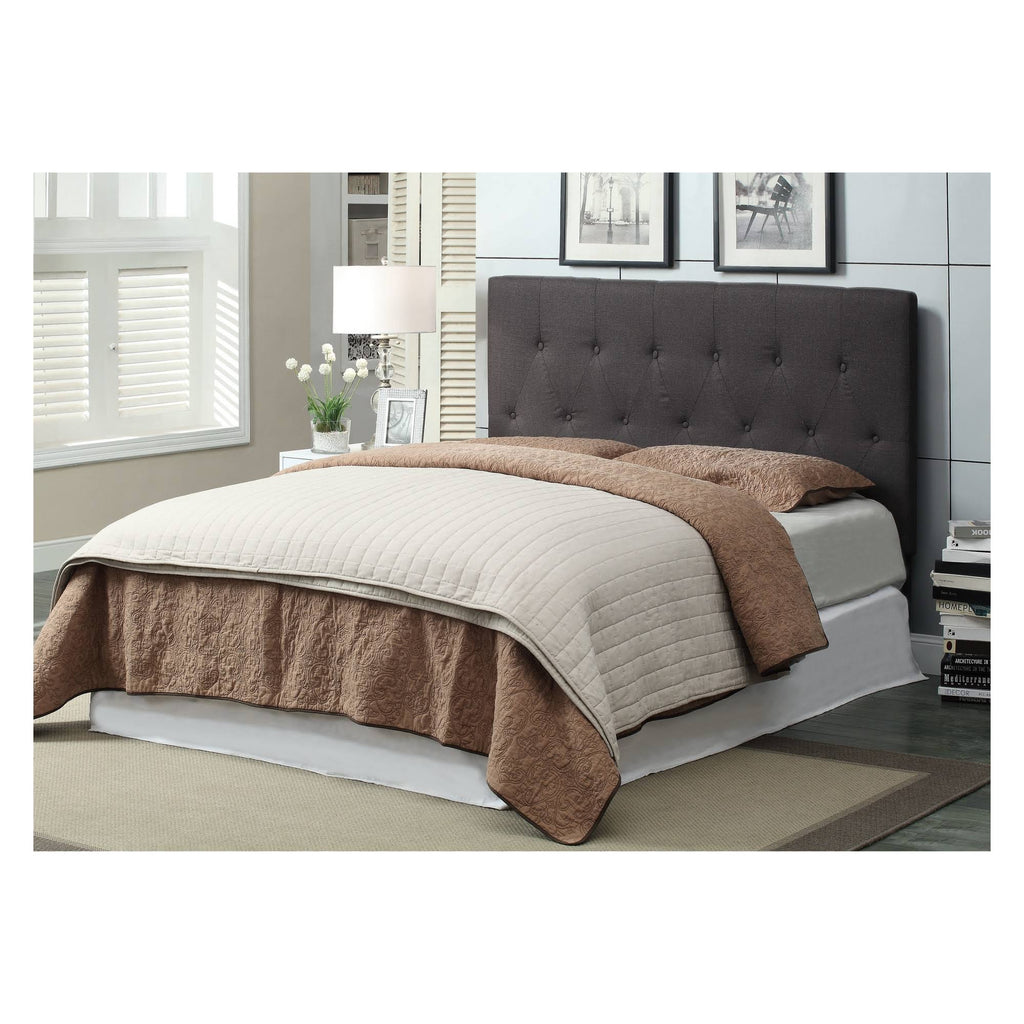 Gray Upholstered Full/Queen Headboard D8935