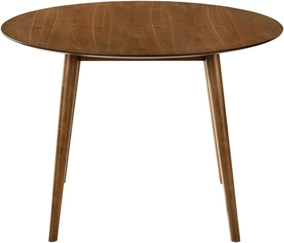 42" Round Walnut Wood Dining Table N775726
