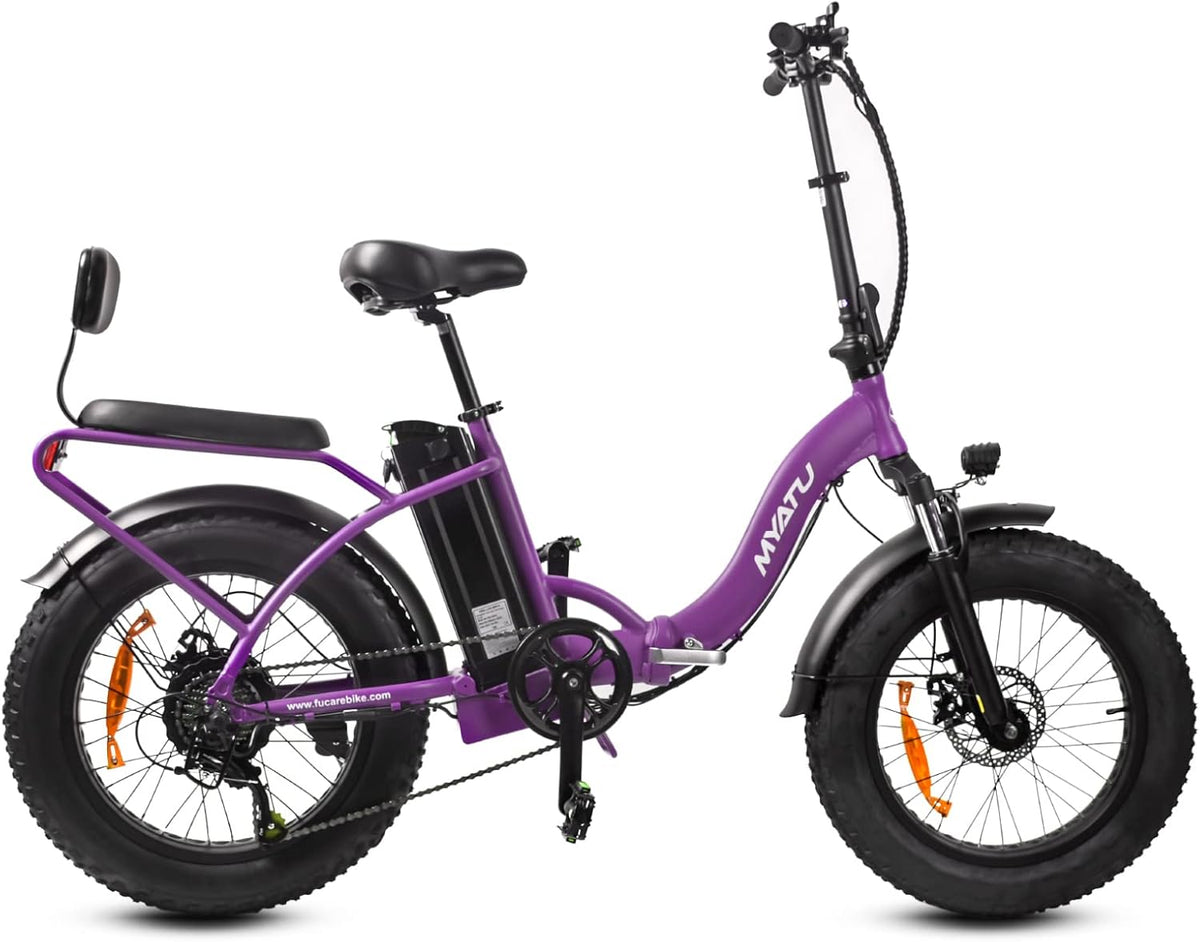 Folding Electric Bicycle 20" 4.0 Fat Tire 7 Speed Lithium Battery K4489