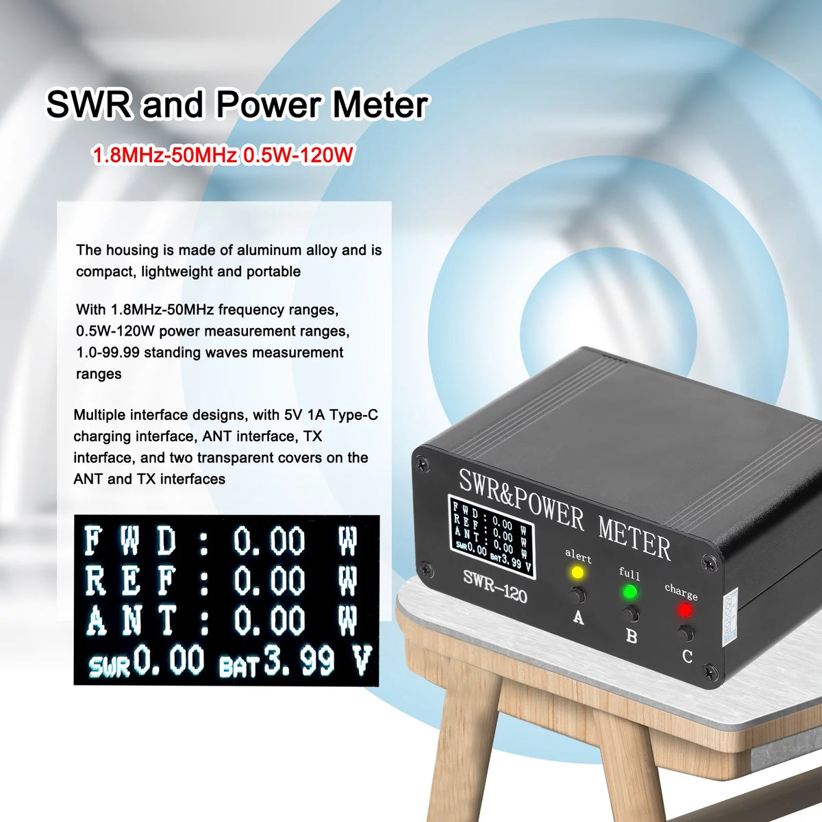 Short Waves Meter Power Watt Meter SWR Meter X840