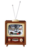 Brown Musical TV with Revolving Train Y777224