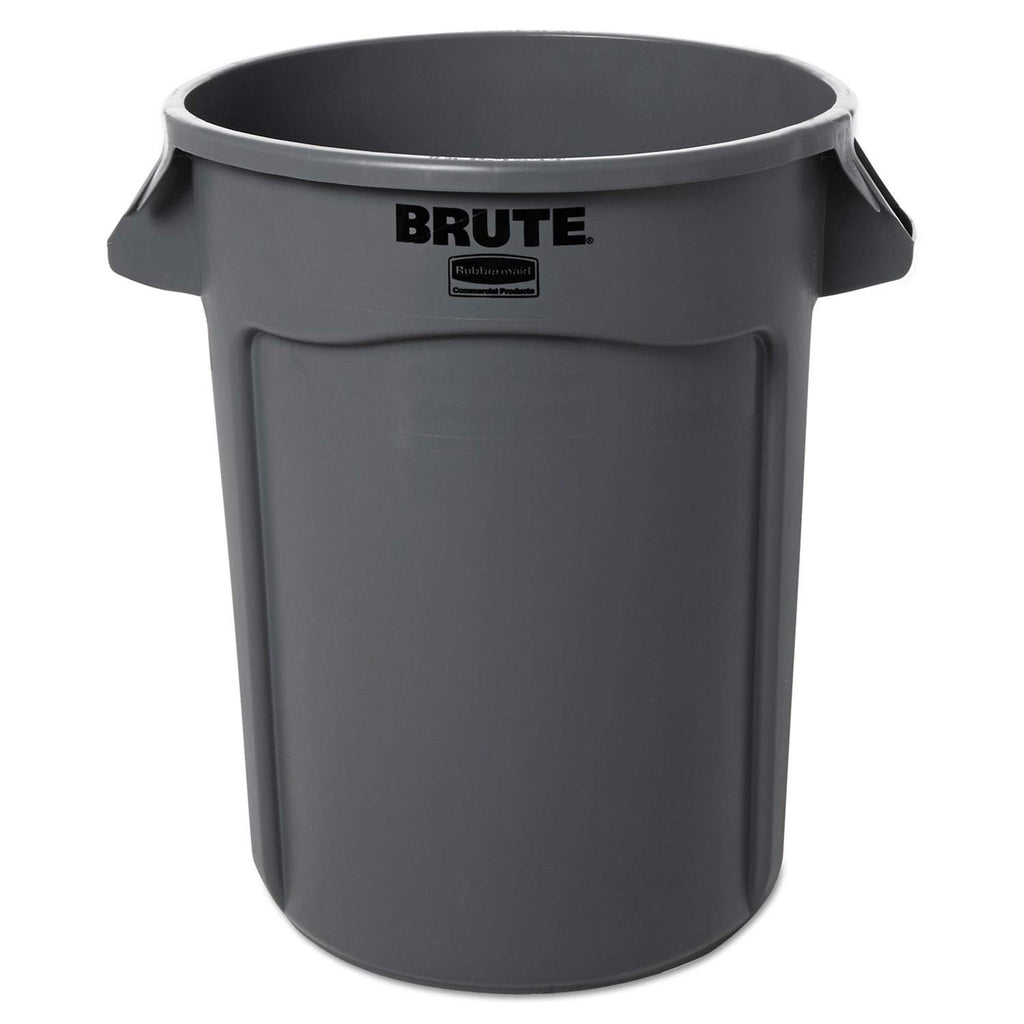 32 gallon Gray Commercial-Grade Trash Can Q329