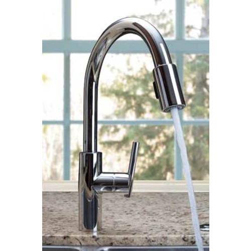 Polished Nickel Pull-Down Kitchen Faucet Z6471