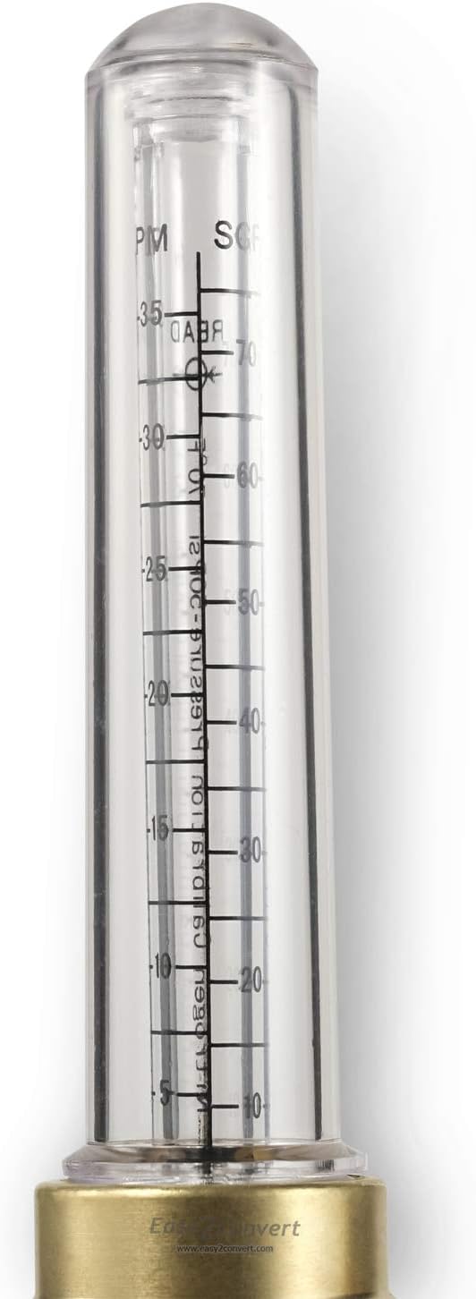 Nitrogen Flow Indicator 1/4 SAE Flare Inlet and Outlet 50PSI K3370