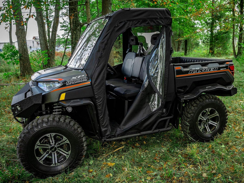 Soft Cab Enclosure Doors - 1 Pair of Front Doors - Resistant to Water, Punctures, and Tears I250692