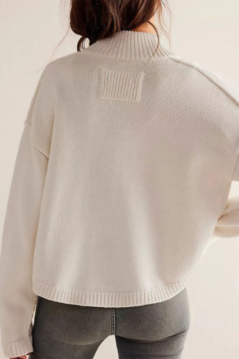 Solid Color Mandarin Collar Outerwear Q916491
