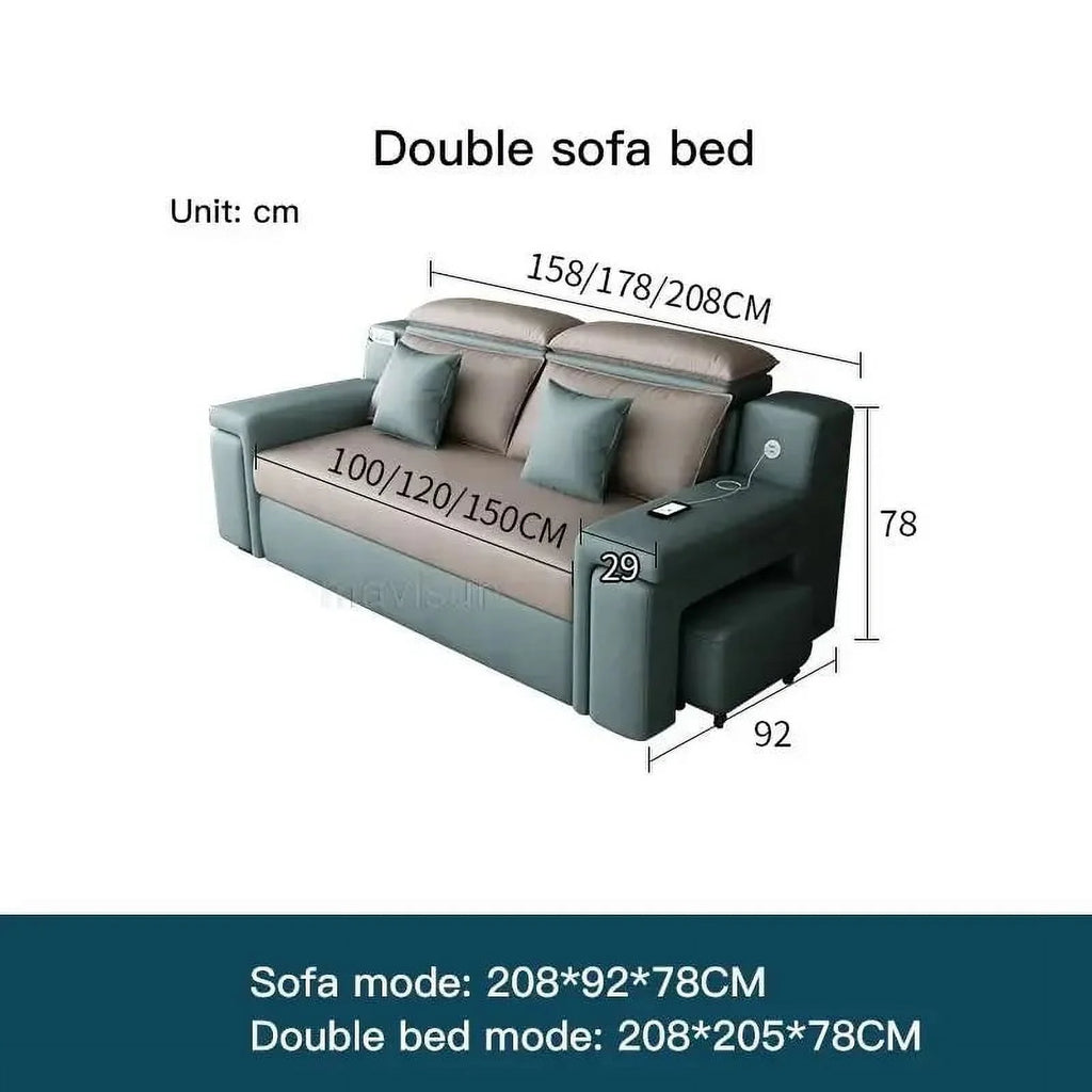 Multifunctional Technology Cloth Sofa Bed U84960