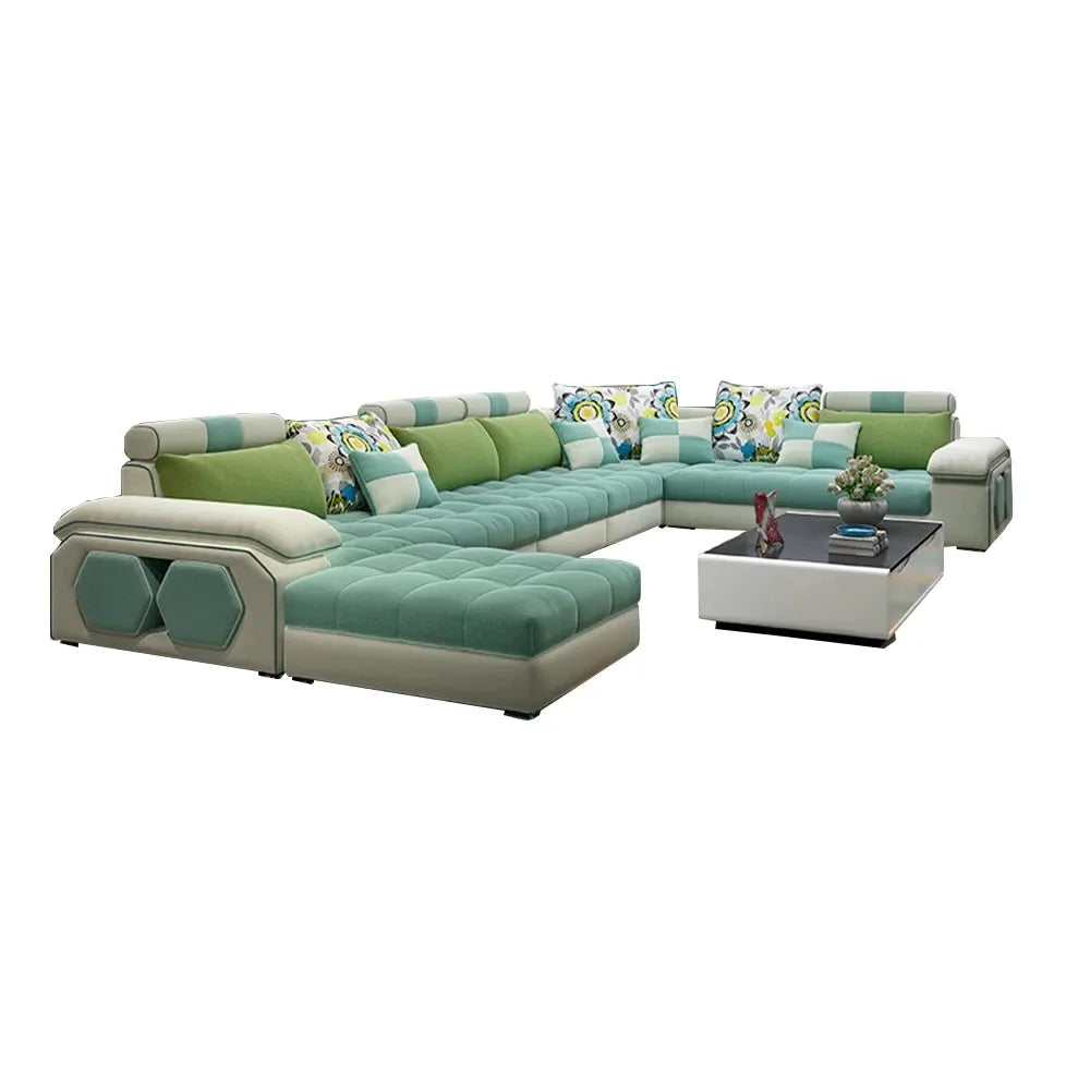Fabric U Shape Sectional Sofa U174