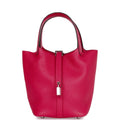 Framboise Clemence and Matte Alligator Touch 18 Picotin Lock O603979