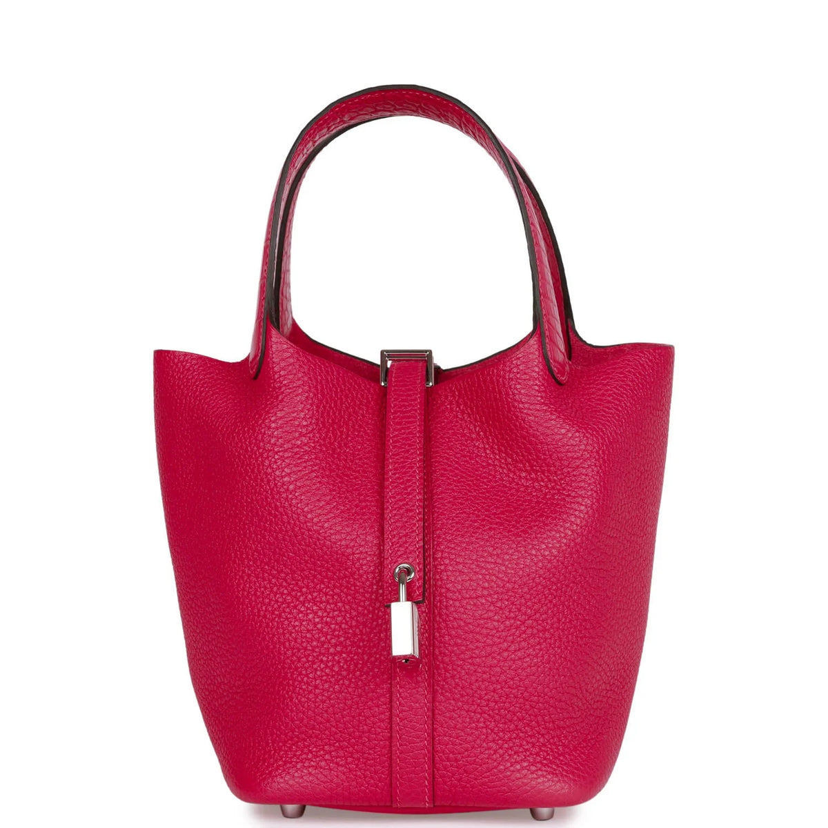 Framboise Clemence and Matte Alligator Touch 18 Picotin Lock O603979