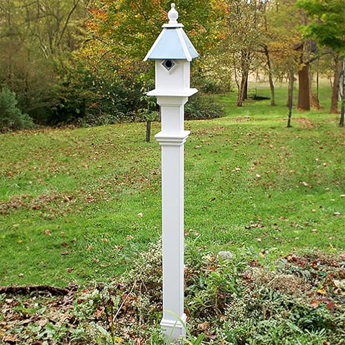 White Decorative Mounting Post Z532