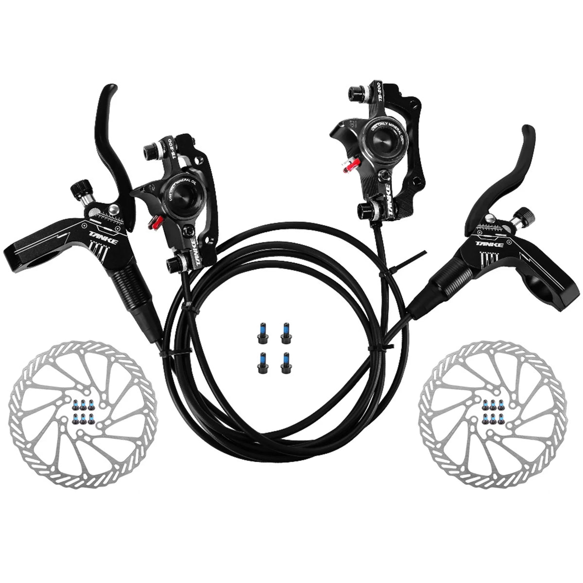 Hydraulic Disc Brakes Front Rear Calipers Set with 160mm Disc Rotor K31066