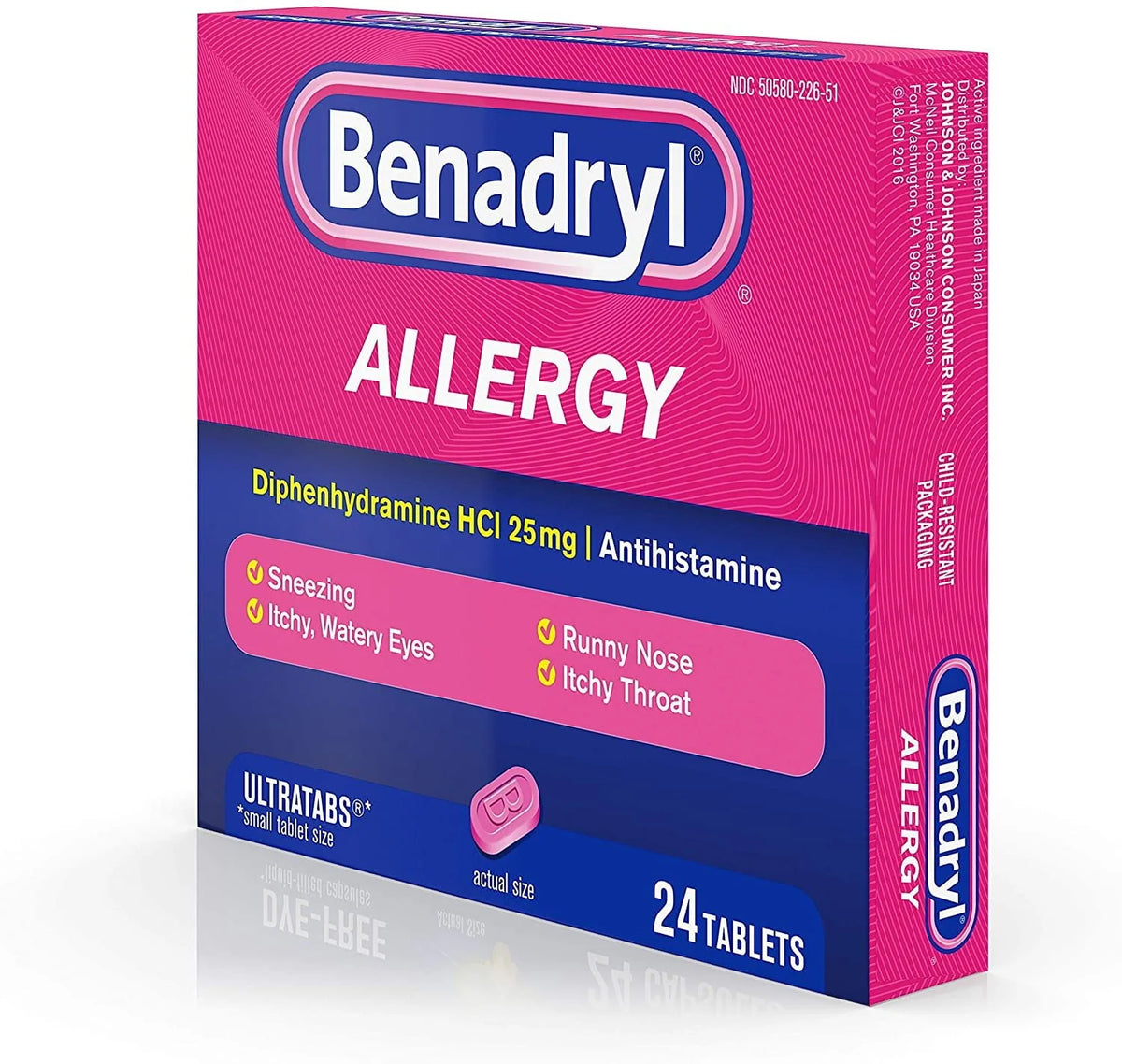 Antihistamine Cold & Allergy Relief Tablets, 24 Ct F774