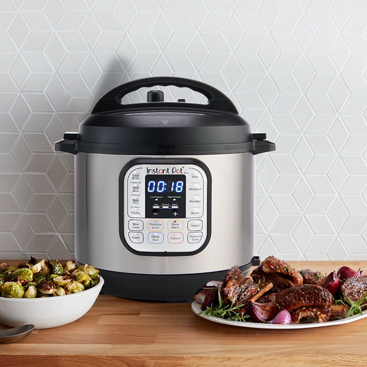 7-in-1 Electric Pressure Cooker, Stainless Steel, 8 Quart B44058