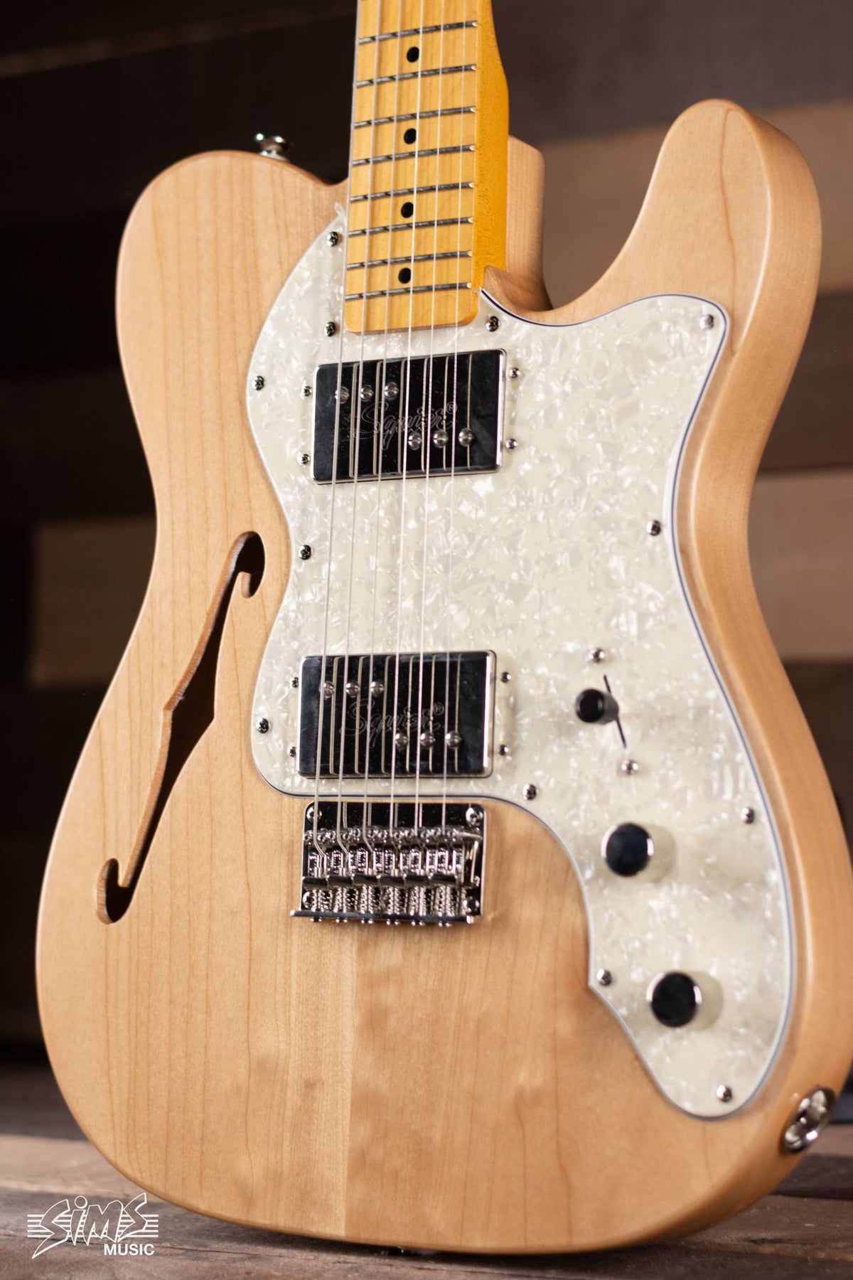 Natural Telecaster Thinline Guitar X5707