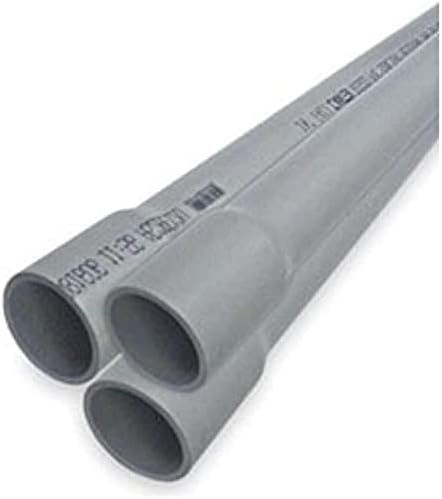 PVC Schedule 40 Conduit Pipe 1 in 5FT 2 PCS B78004