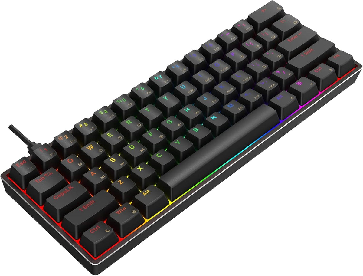 61 Keys Hot Swappable RGB Mechanical Gaming Keyboard C15363