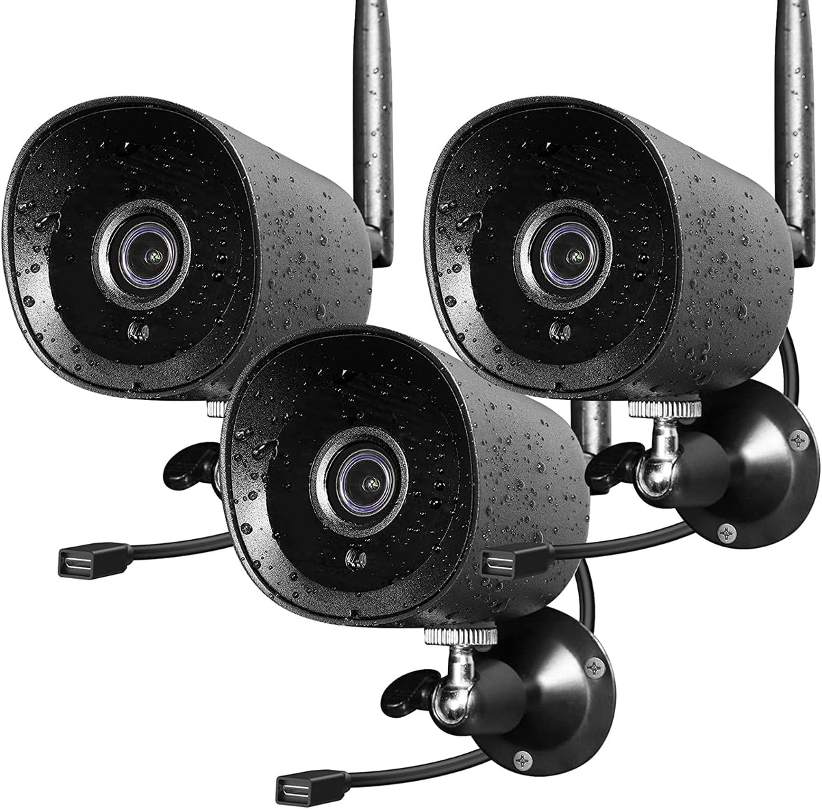 2Pack 1080P Full HD WiFi IP Camera with Night Vision V49083