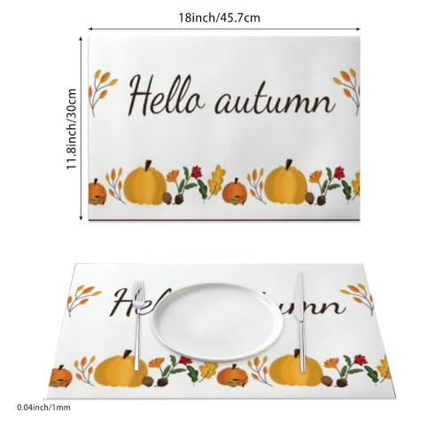 Faux Leather 12 X 18 in Non-Slip Placemats 6 Count V396292