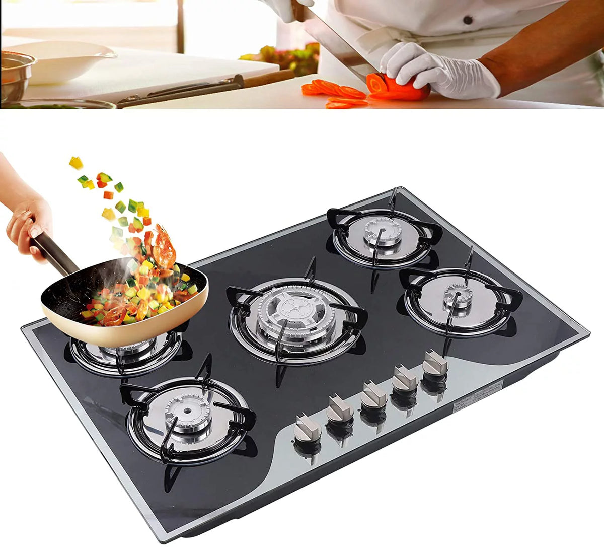 5 Burners Built-in Gas Cooktop K9363