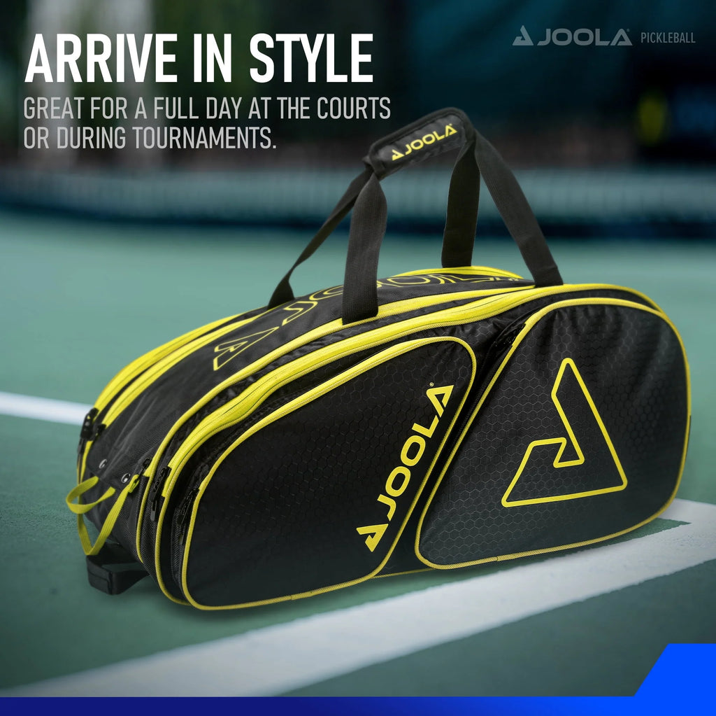Black/Yellow Pickleball Bag Backpack R29808