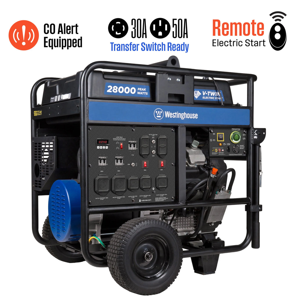 28000 Peak Watt Portable Generator with CO Sensor Z1349