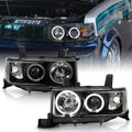 Black Housing Projector Headlights Headlamps C6134