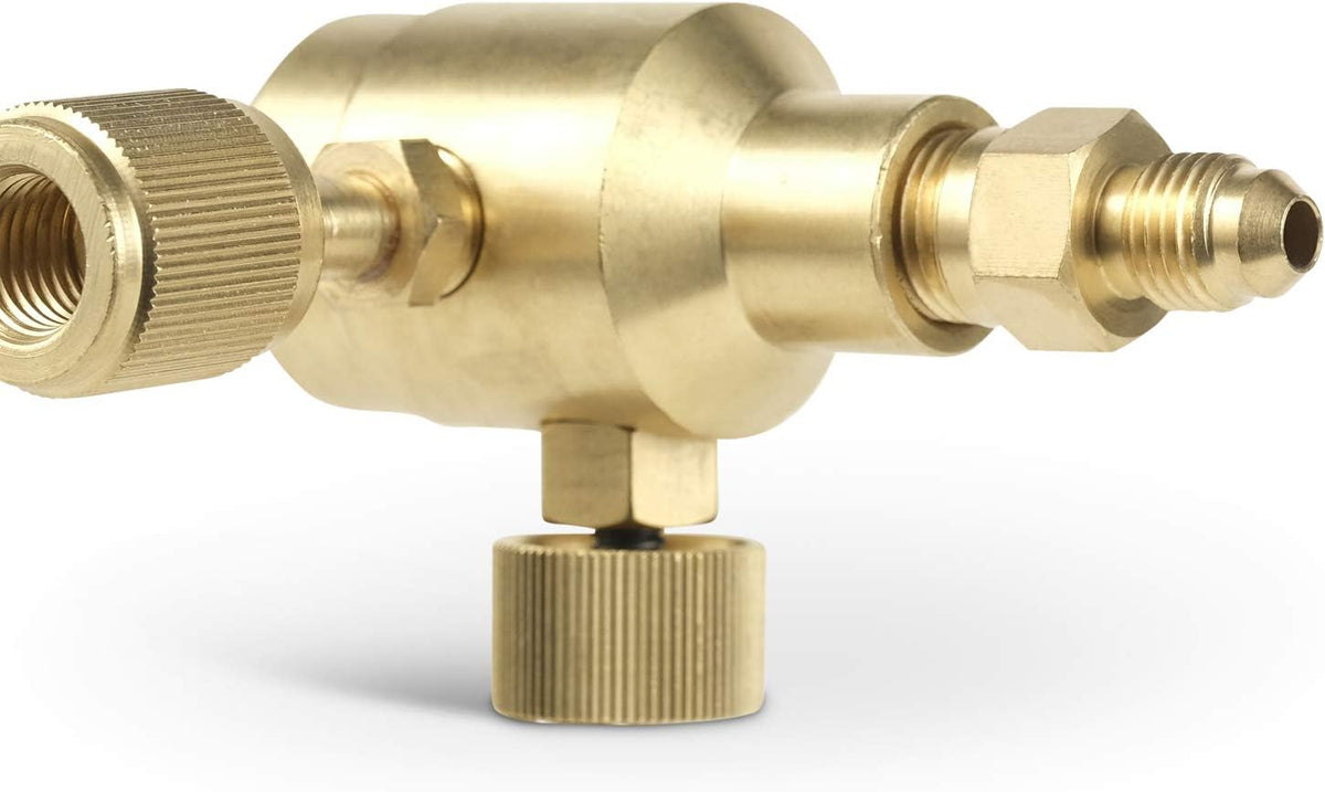 Nitrogen Flow Indicator 1/4 SAE Flare Inlet and Outlet 50PSI K3370