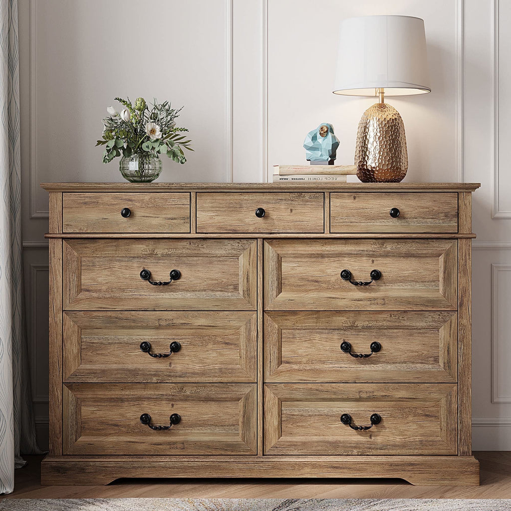 Rustic Oak 6 Drawer Dresser C12575
