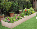 96 x 24.5 x 10 Inch Wood Raised Garden Bed Y506333