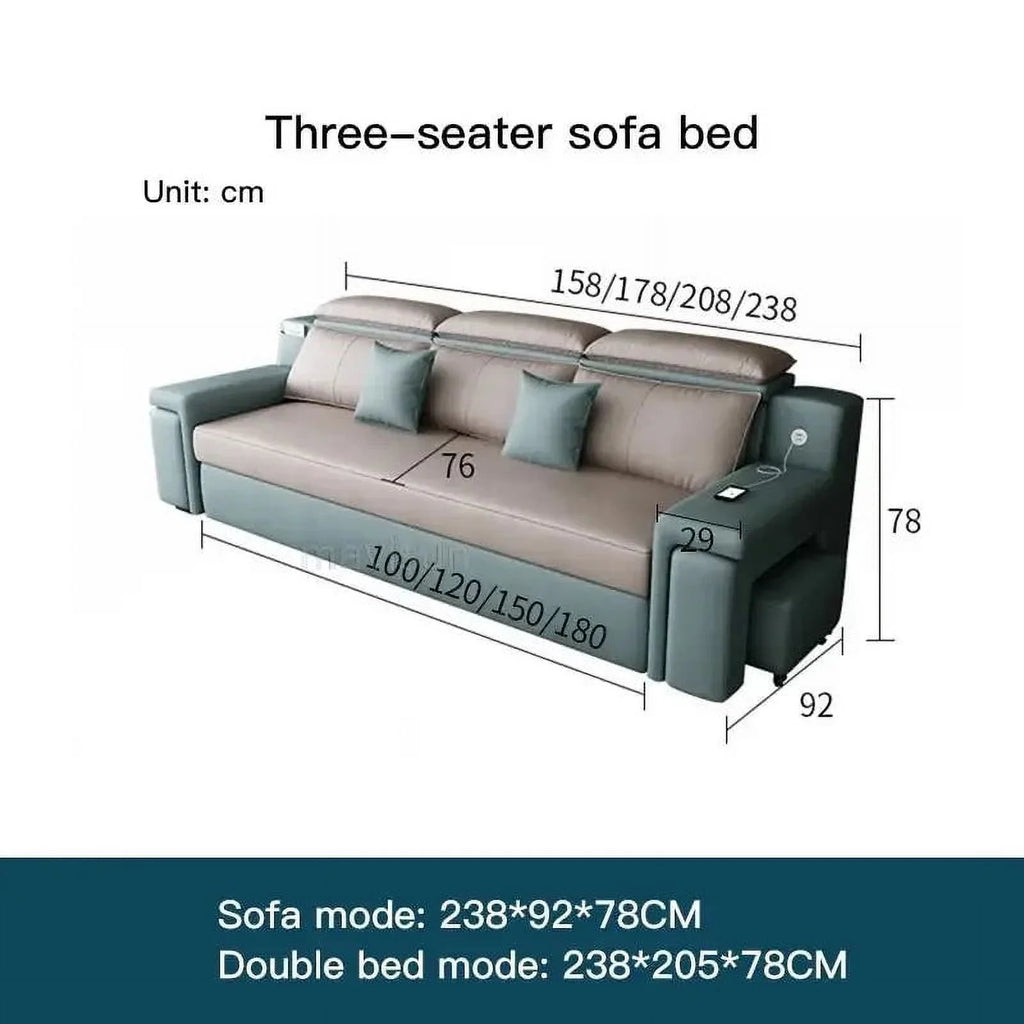 Multifunctional Technology Cloth Sofa Bed U84960