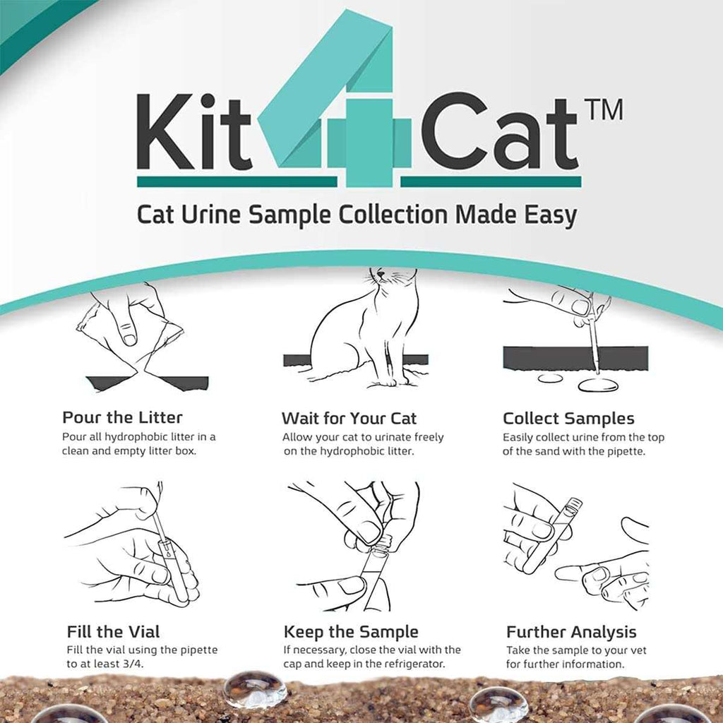 2lb Hydrophobic Litter Sand Cat Urine Sample Collection Kit A365500