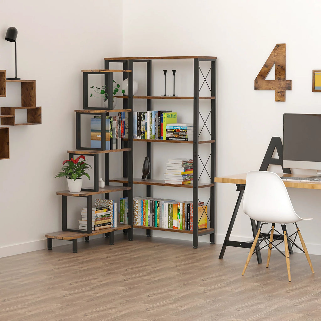 Large Reversible 5 Tier Corner Bookshelf D21489