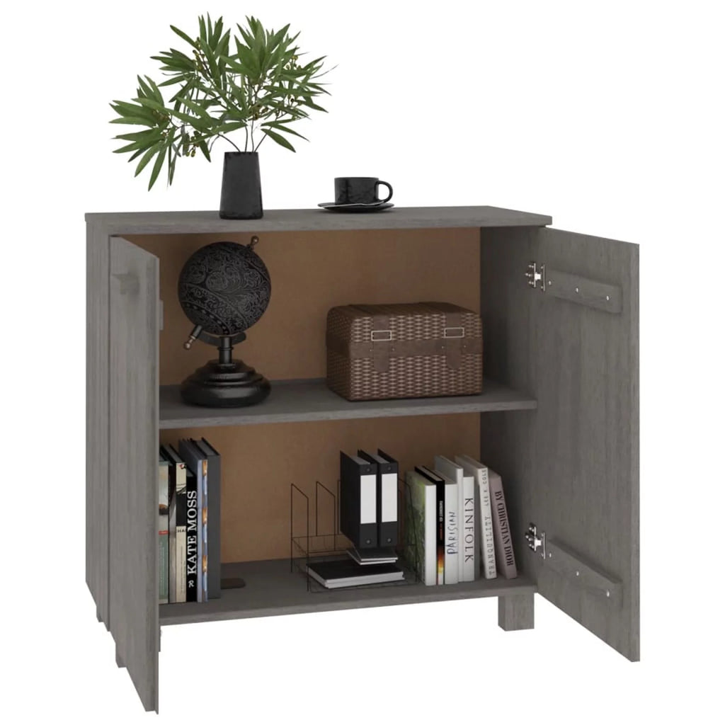 Wooden Sideboard with 2 Doors Pine Wood Storage Cabinet Q94678